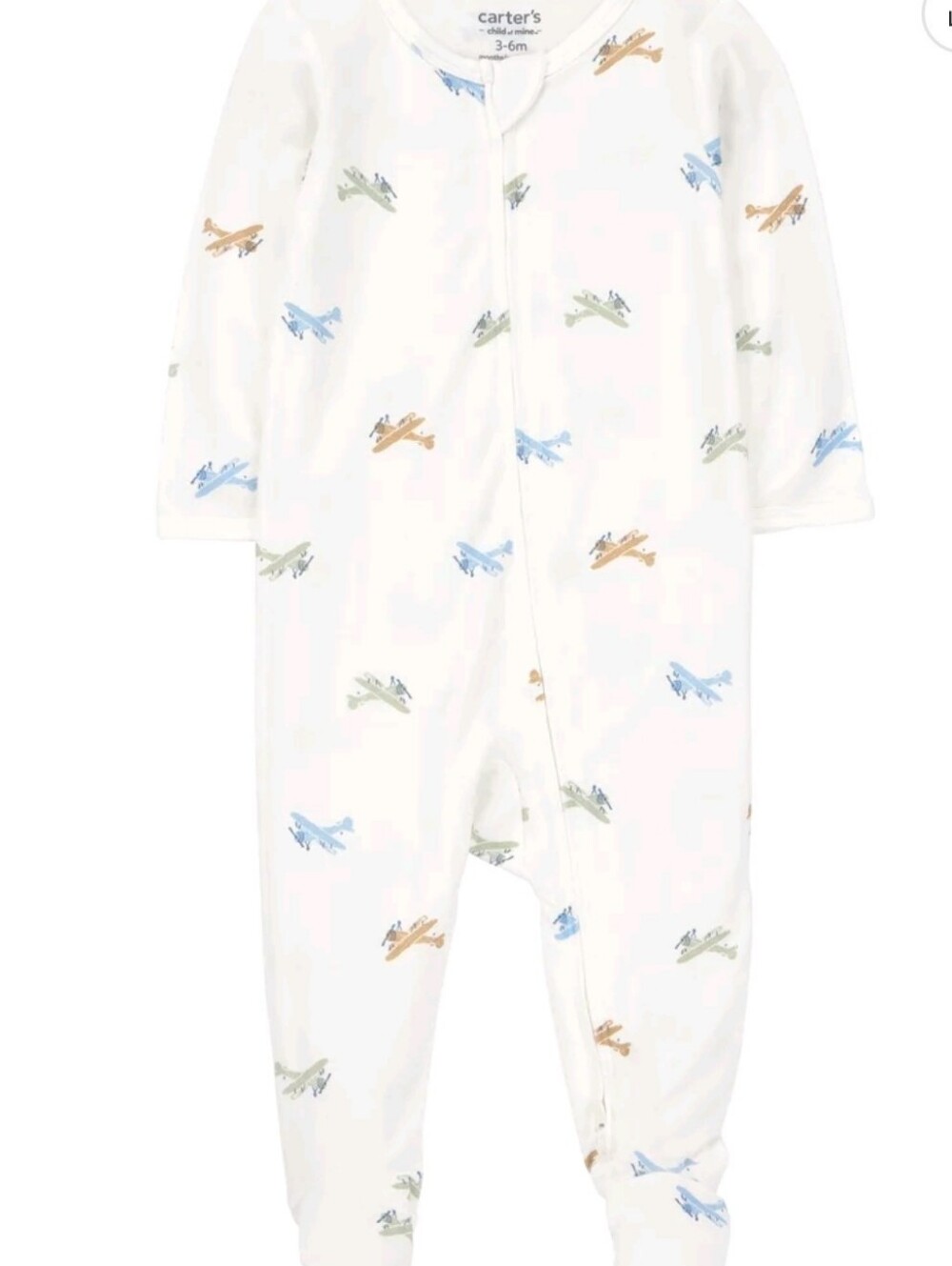Carter's Child of Mine Newborn One-Piece 2-way zipper